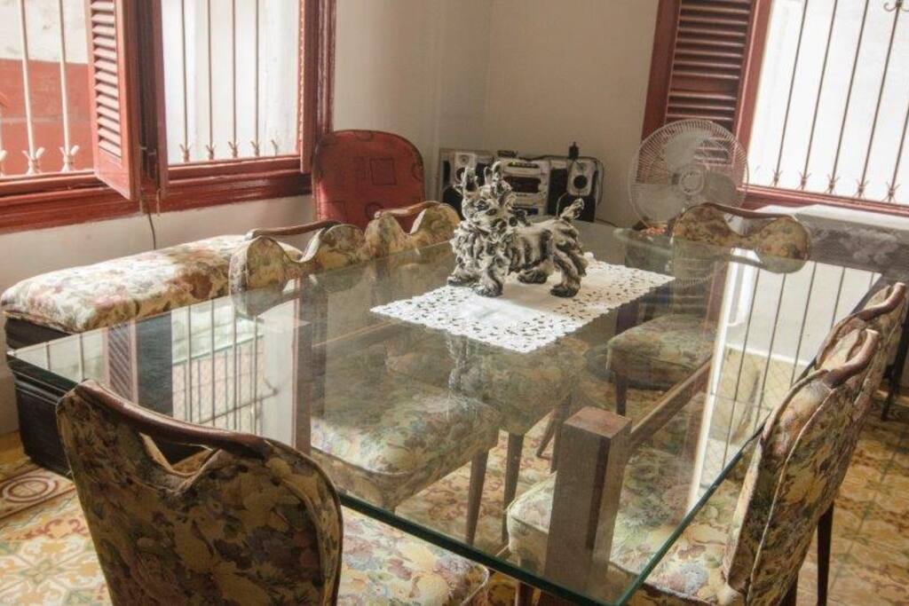 In this room you can have breakfast