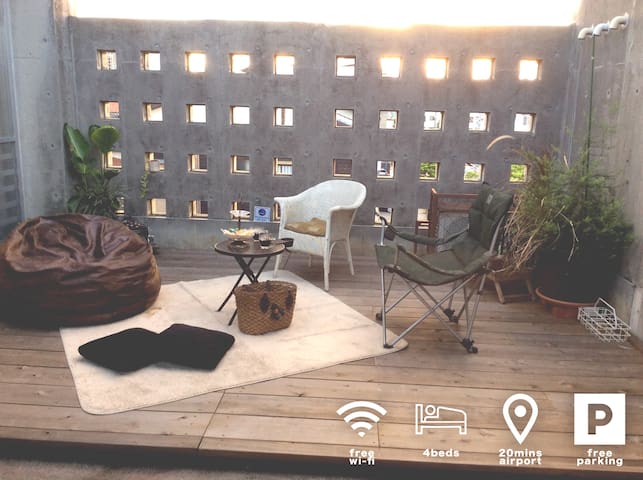 By car 20 minutes by Naha Airport·International street 15 minutes·New city center Omoro Town 10 minutes·Parking lot free, 3rd floor full round charter.