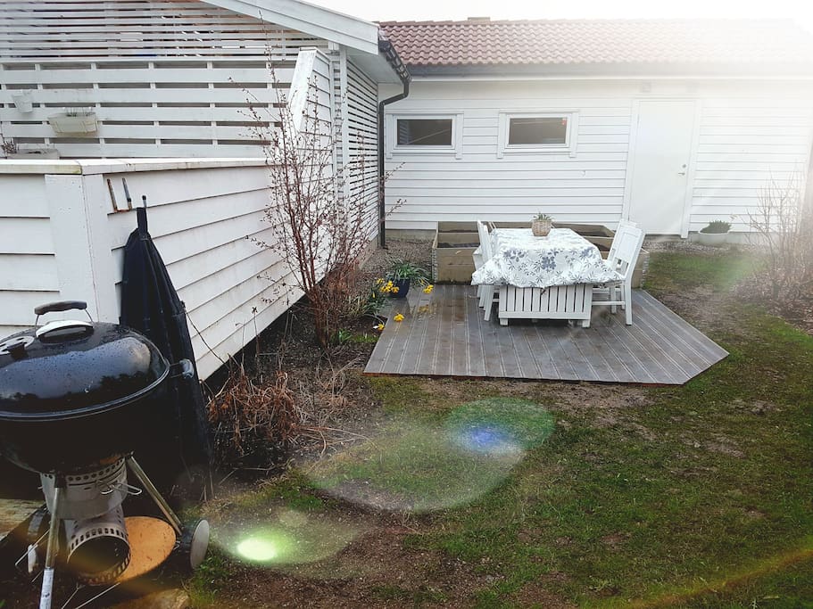 Your own recreation area with barbeque available for use.
