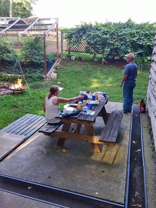 Enjoy a small campfire.