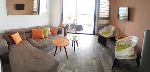 Chalet in Solemar, 1 bedroom, sea view, wifi