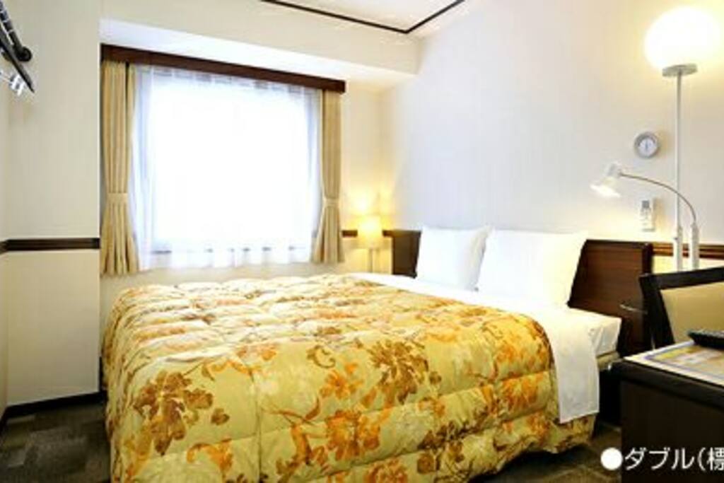 Double room image.
Disaster prevention & Crime prevention measures is a perfect and safe because it is the hotel of the Japanese government authorized the room.