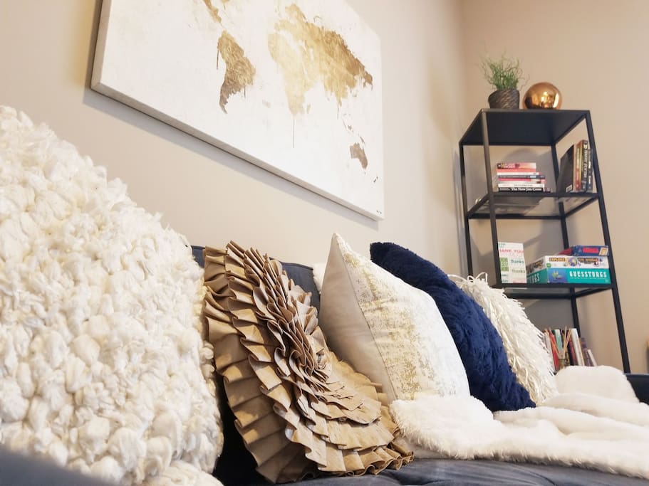 Plush pillow decor