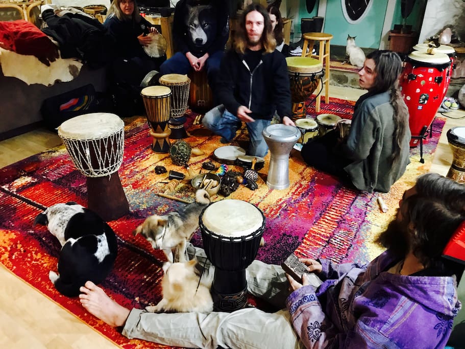 One of our community drum circles.