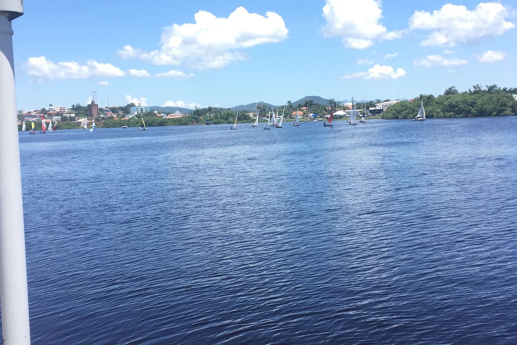 Lagoa de Barra Velha, fundos da residência.