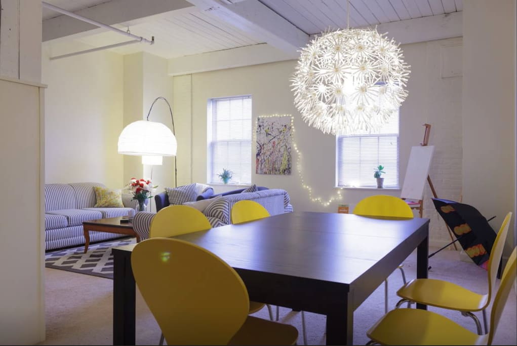 Living and dining area