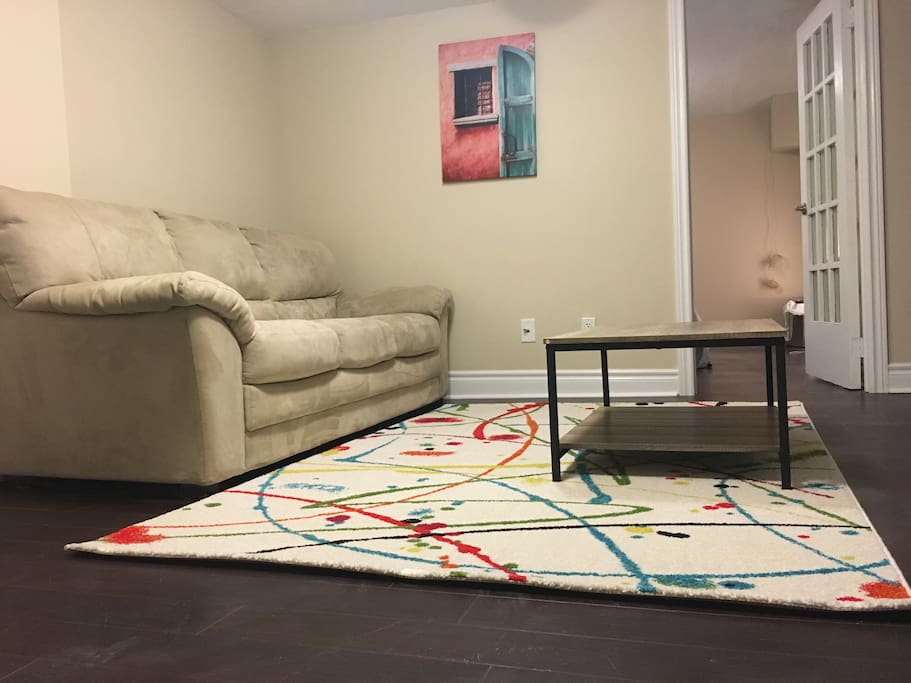 Private living room for guest use.
