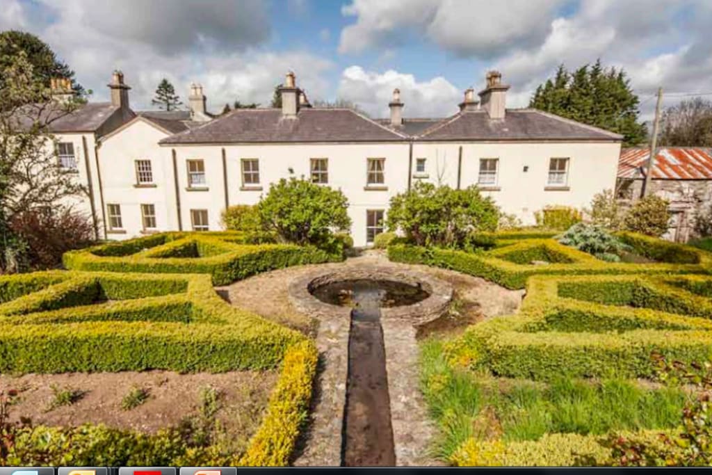 Clone House, gardens and pond