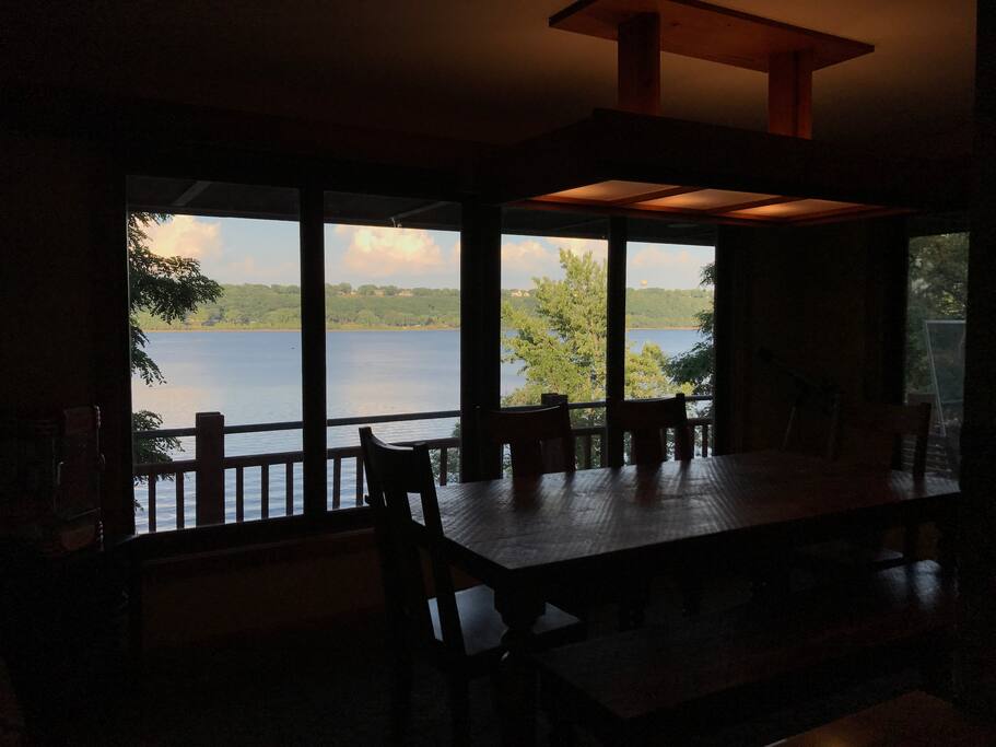 Eating Area facing the River
