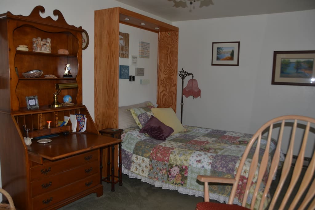 Sleeping & Office area to right as you enter from sliding glass door entrance