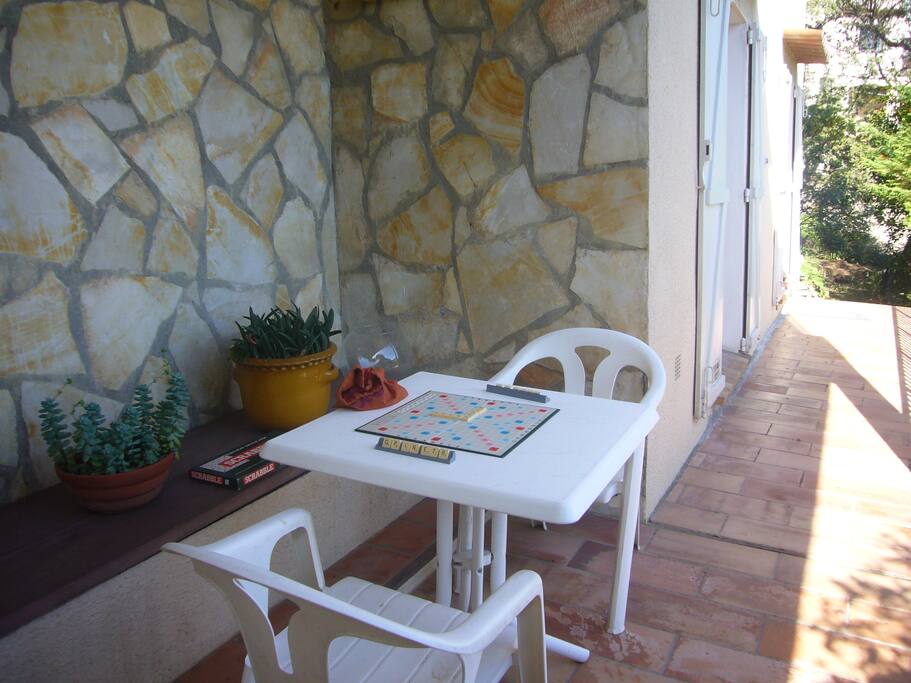 Terrasse abritée