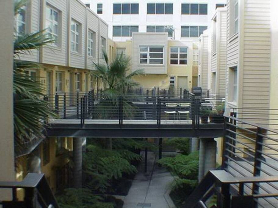 Overlooking central courtyard