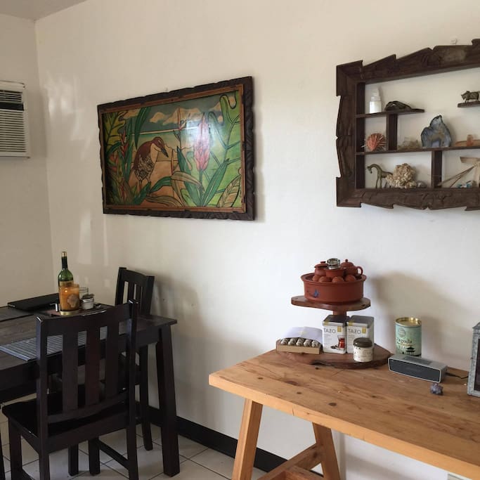 Local art and tea station