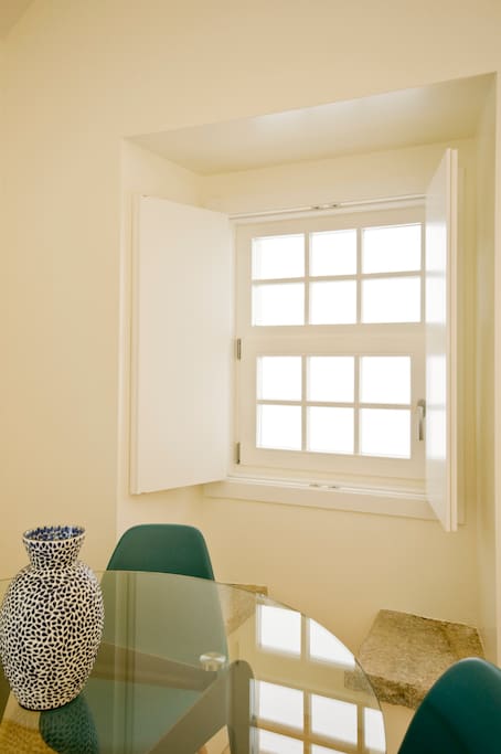 Traditional stone feature beneath 1st living room window