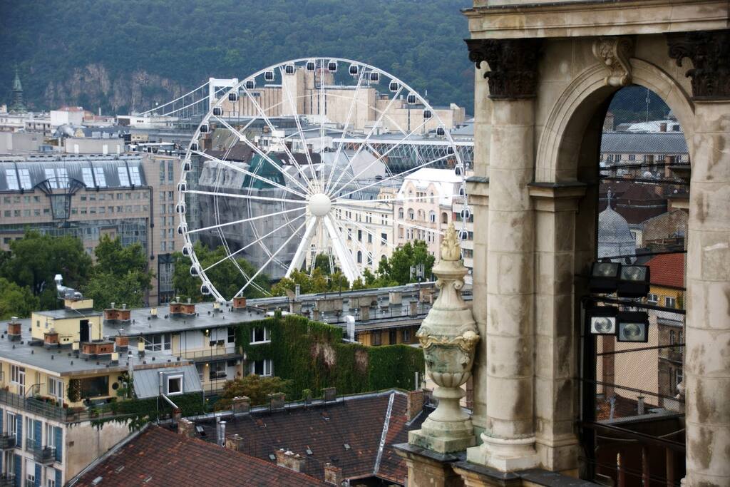 View from the top of Szent Istvan Basilic - 10 minuts walk from our house