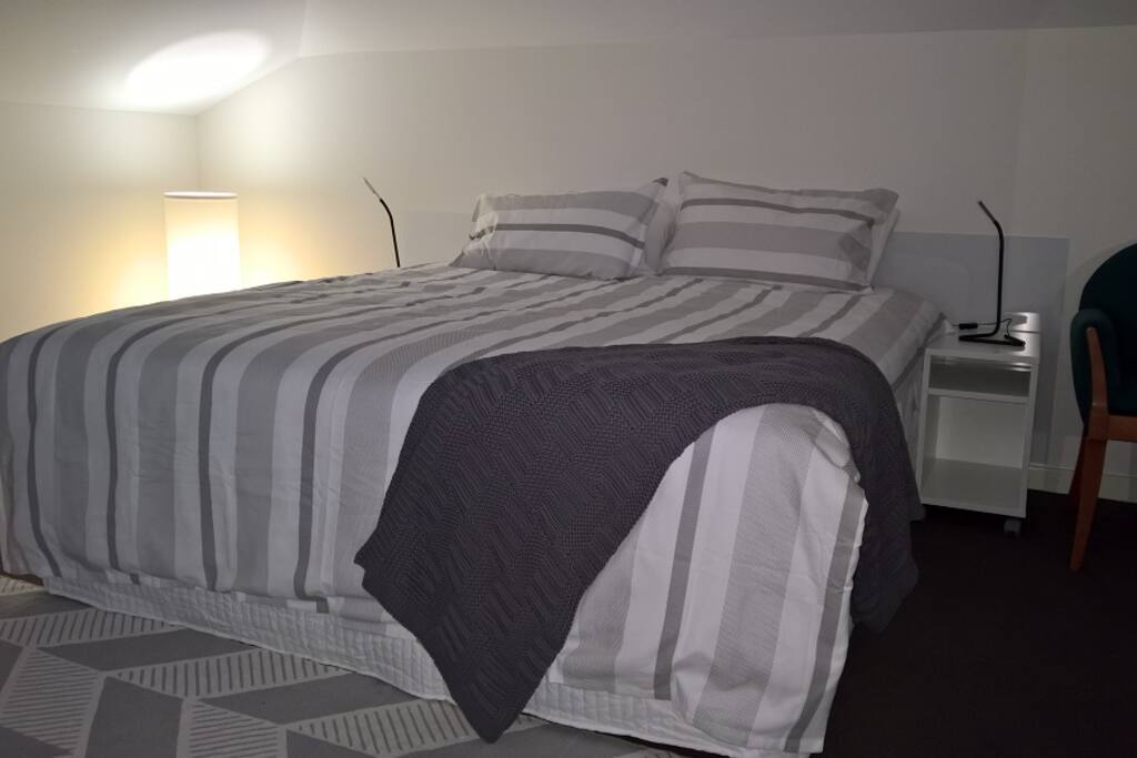 Master bedroom on the first floor. Totally private.