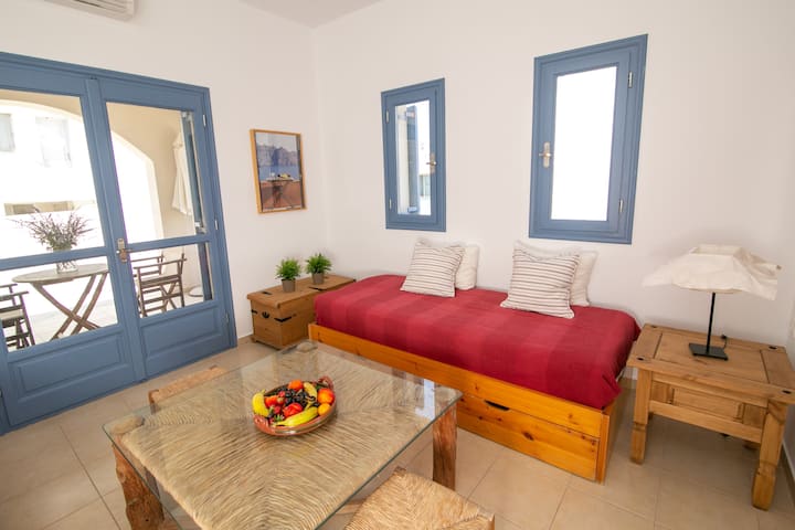 סלון/חדר שינה בקומת הקרקע