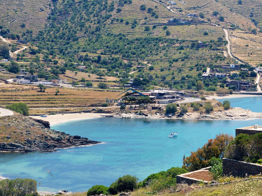 View of the beaches in Koundouros