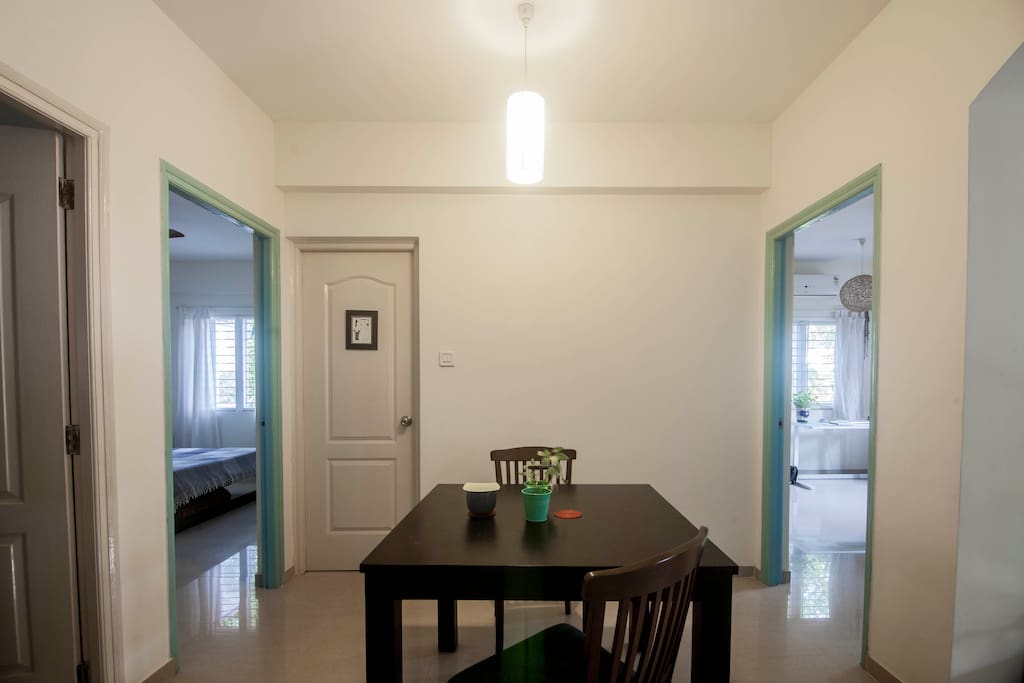 View of the apartment from the main entrance.