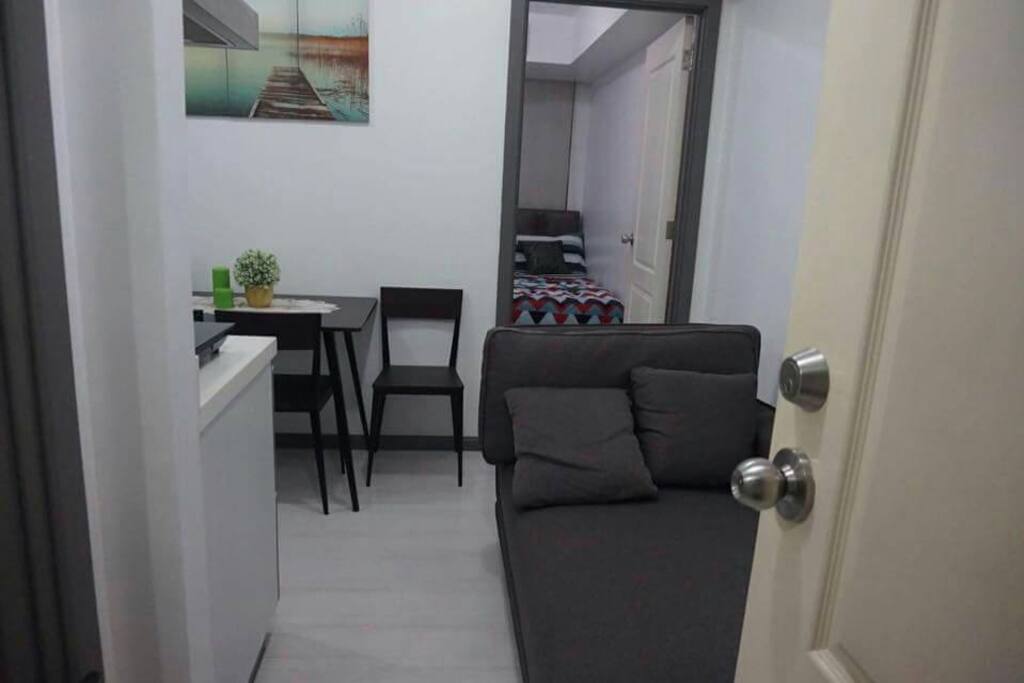 view upon entrance to the unit