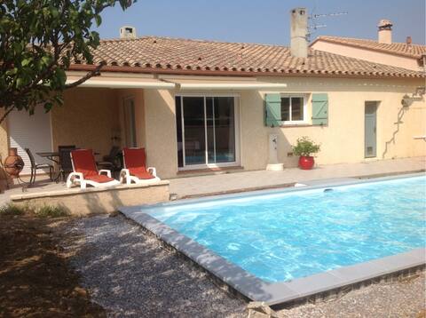 Villa + pool south of Perpignan