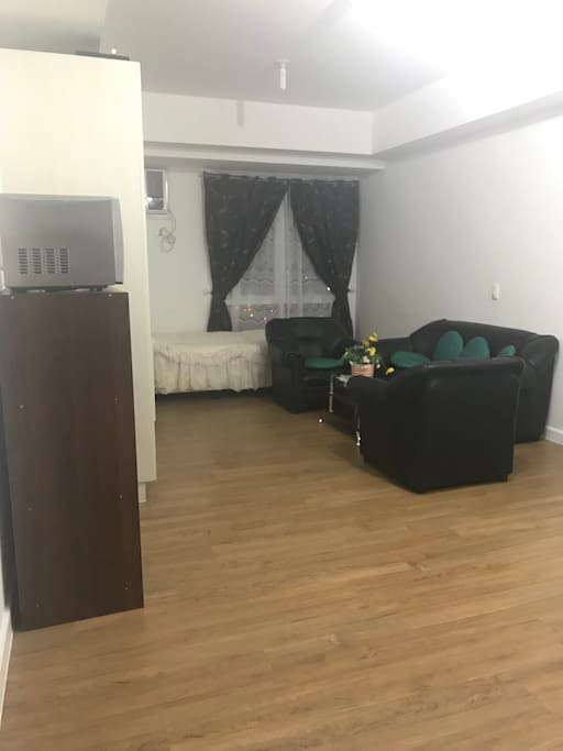 Wide, spacious area.