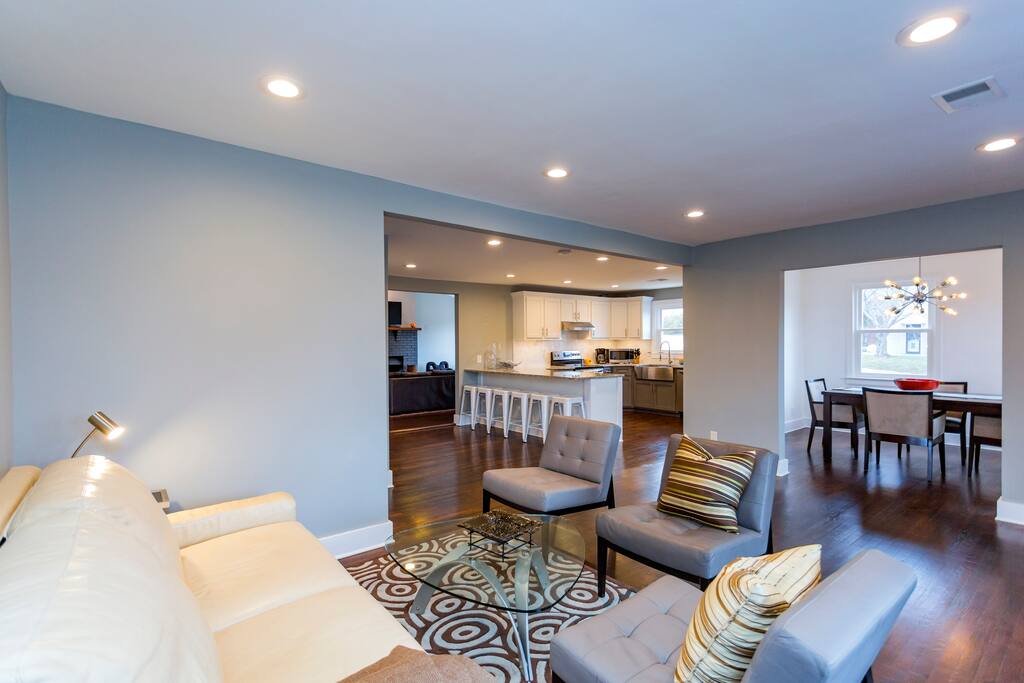Open floor plan perfect for entertaining.