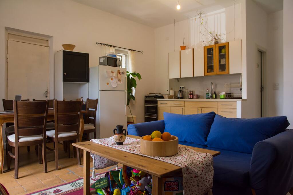 Kitchen is in the same space