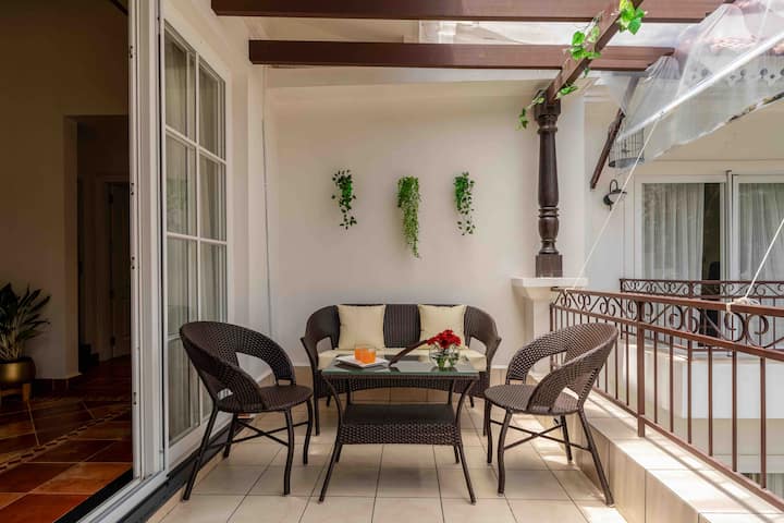 Balcony connected to the living room