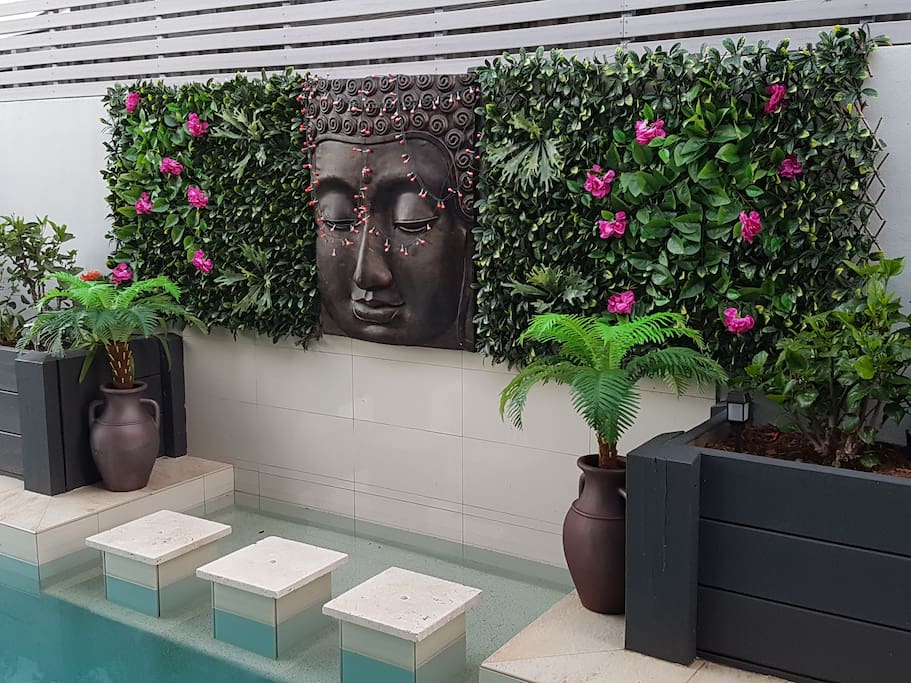 Thai lady by the pool