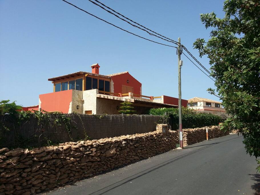 exterior de la villa