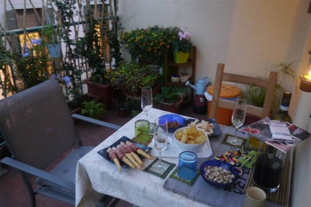 colazione sul terrazzo