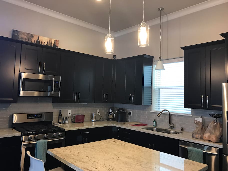 Fully stocked kitchen