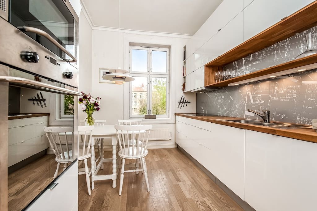 The kitchen.