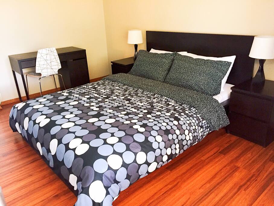 Brand new queen size bed.