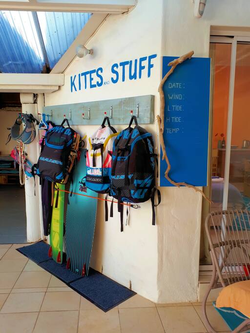 A special corner for my kite and surf guests