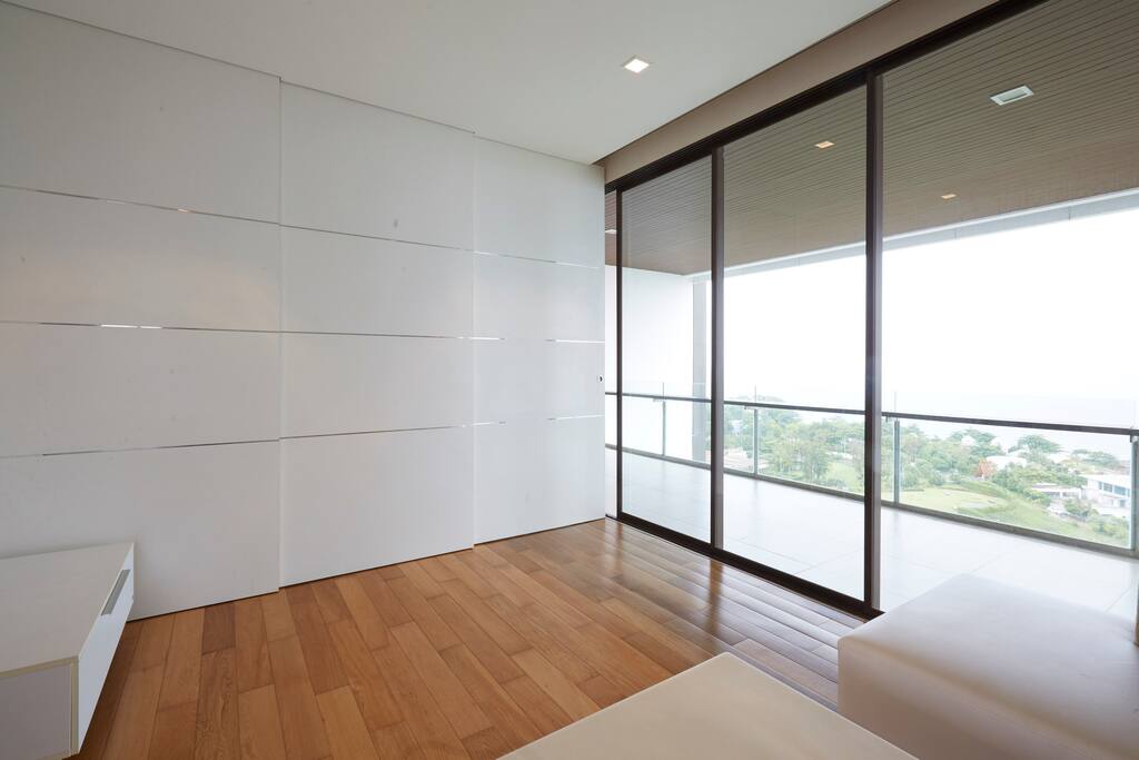 Partition for separate bedroom from living space