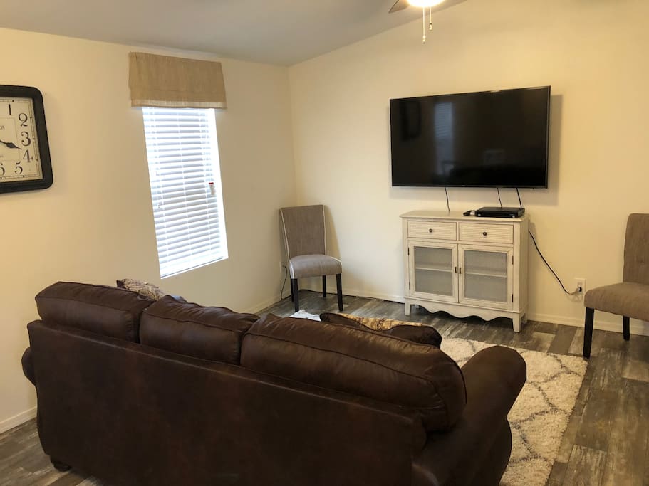 Family room with sleeper sofa