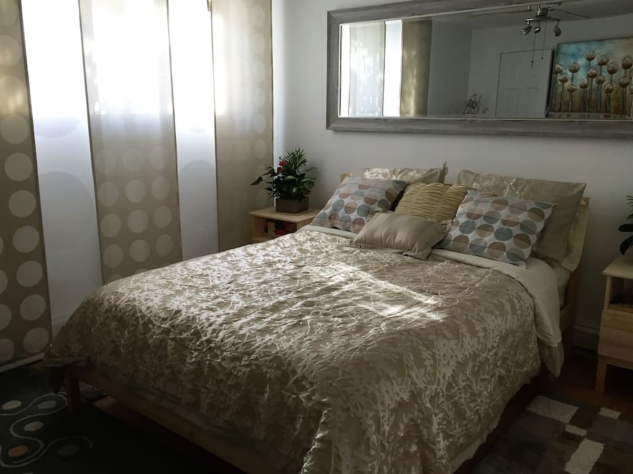Natural light in bedroom.