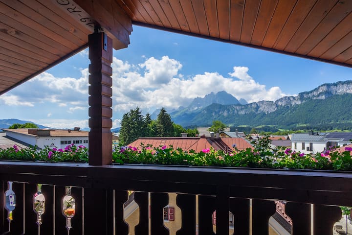 Appartement mit Sauna und Wilder-Kaiser-Blick