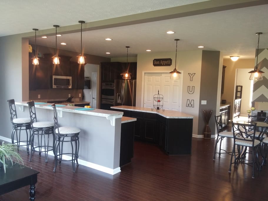 Breakfast bar and Kitchen.