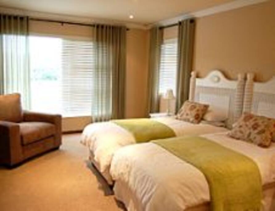 two single beds or can be converted to a king