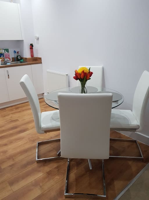 Open plan kitchen and Lounge
