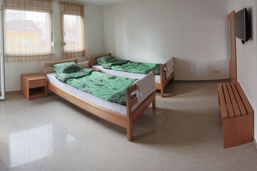 Twin-bedded room
