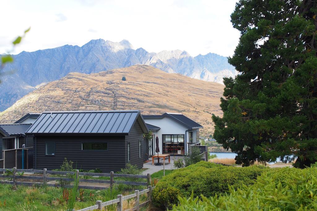 Overlooking the house from within the small reserve situated next door.