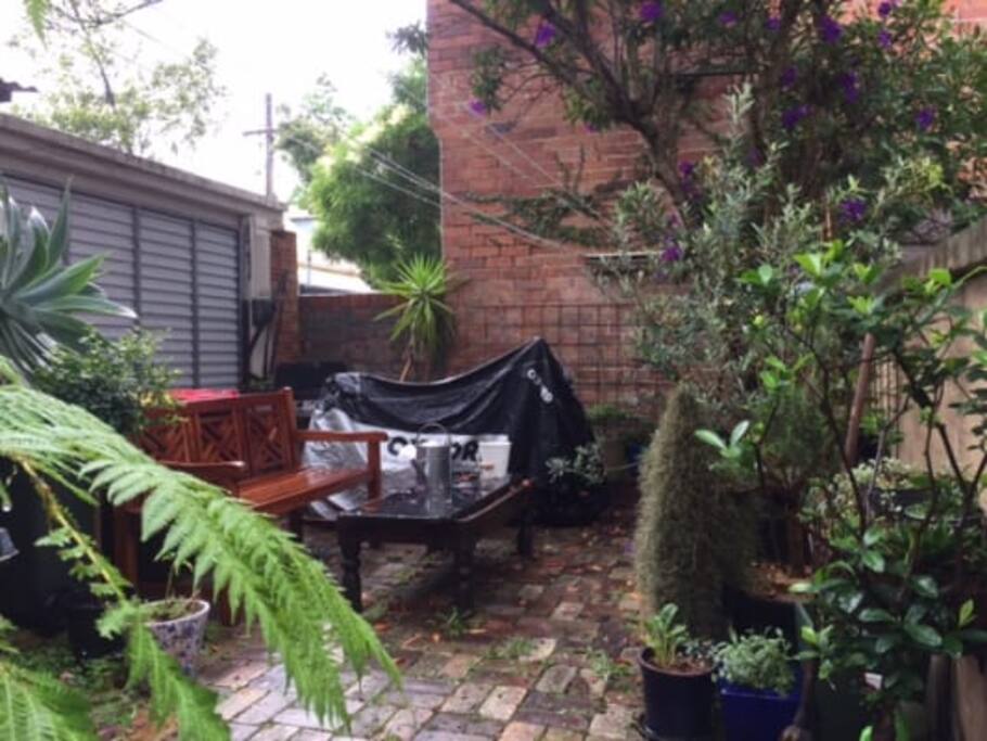 Garden with BBQ