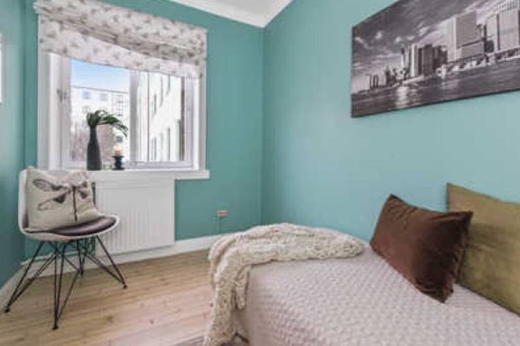 Peaceful, bright room.