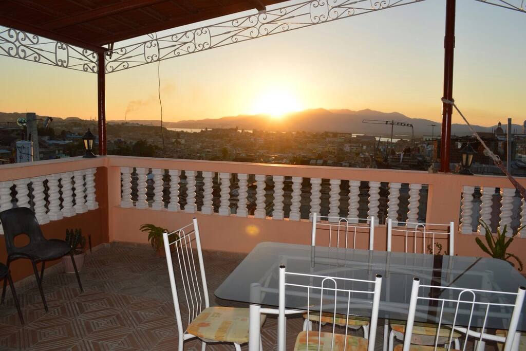 Sunset from terrace