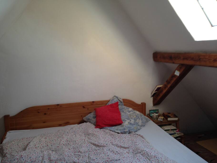 Schlafzimmer unterm Dach