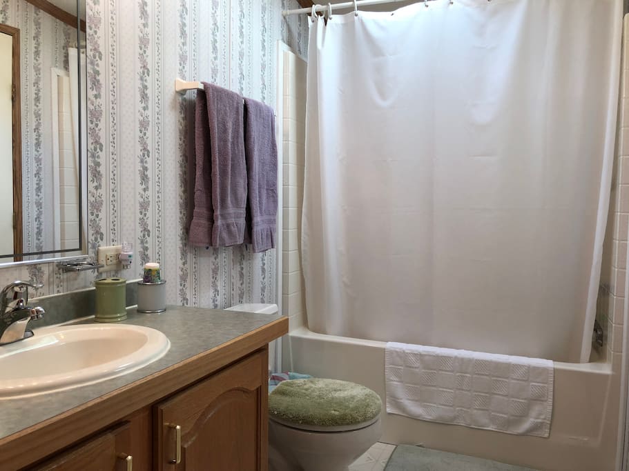 Private full bathroom that adjoins your guest room